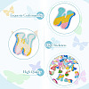 52Pcs 2 Sets Letter A~Z Embroider Thread Cloth on/Sew On Patches PATC-TA0001-40-5
