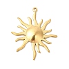 Ion Plating(IP) 304 Stainless Steel Pendants LS-STAS-L268-026G-1