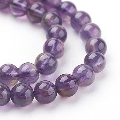 Natural Amethyst Beads Strands G-G099-4mm-1-1
