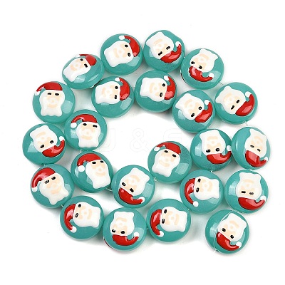 Christmas Handmade Lampwork Enamel Beads LAMP-C020-03D-1
