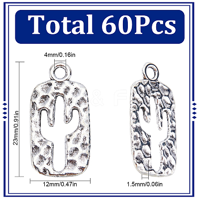 60Pcs Tibetan Style Alloy Pendants FIND-SC0007-19-1
