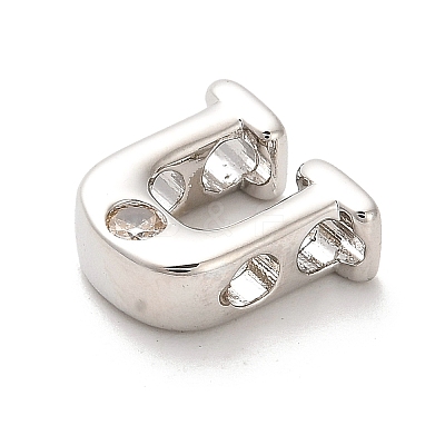 Rack Plating Brass Cubic Zirconia Beads KK-L210-008P-U-1