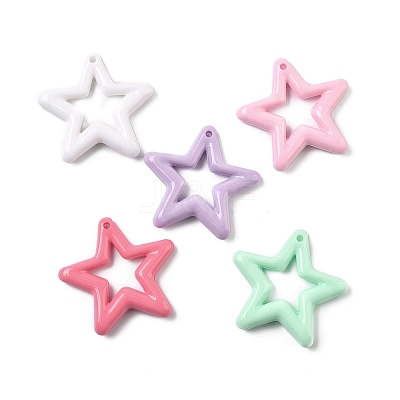 Opaque Acrylic Pendants MACR-C040-01-1