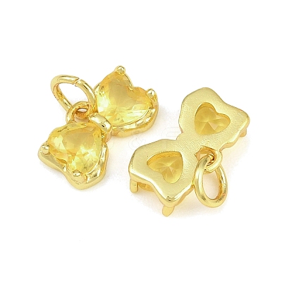 Brass Glass Pendants KK-K340-48G-1