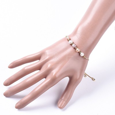 Adjustable Brass Slider Bracelets BJEW-JB05149-1