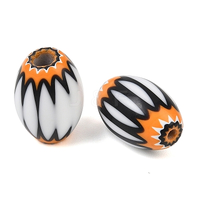 Handmade Millefiori Glass Beads GL-CBAAE72-01A-07-1