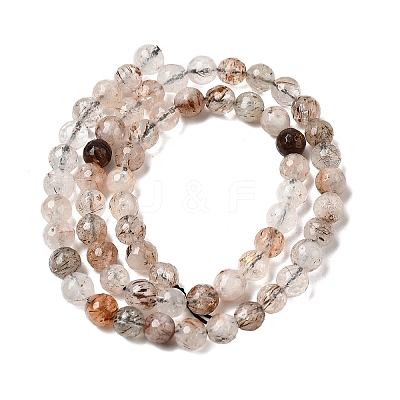 Natural Black Gold Rutilated Quartz Beads Strands G-D359-A02-6mm-1