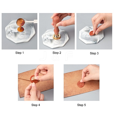 Wax Seal Stamp Set DIY-CP0003-53-1