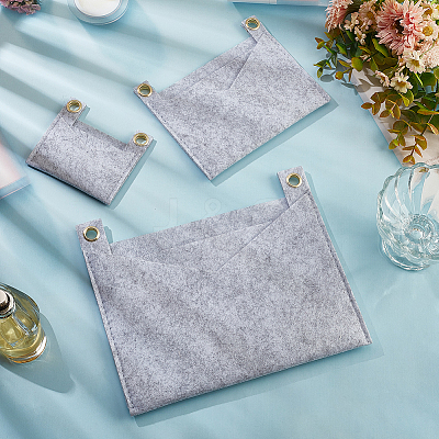 3Pcs 3 Style Felt Bags Organizer Insert PURS-WR0006-87D-1