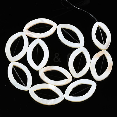 Natural Freshwater Shell Beads Strands SHEL-N026-172-1