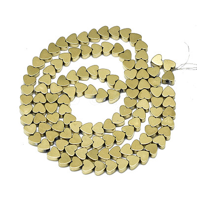 Electroplate Non-magnetic Synthetic Hematite Beads Strands X-G-S352-56-1