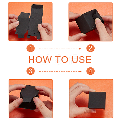 30Pcs Foldable Creative Kraft Paper Box CON-PH0002-56-1