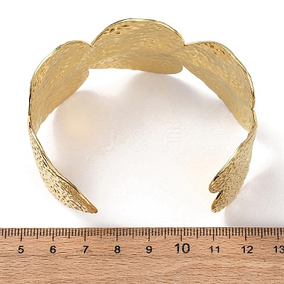 304 Stainless Steel Cuff Bangles for Women BJEW-Z159-01G-1