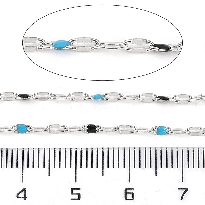 Brass Dapped Chains AJEW-Q153-03P-09-1