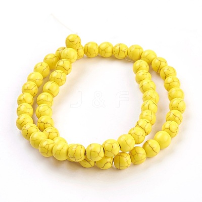 Synthetic Turquoise Beads Strands TURQ-G106-8mm-02I-1