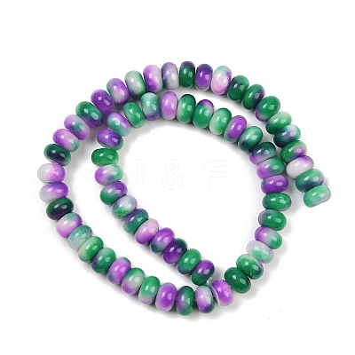 Dyed Natural White Jade Beads Strands G-G107-A25-01-1