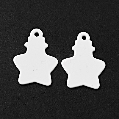Spray Painted 201 Stainless Steel Pendants STAS-G304-02E-1