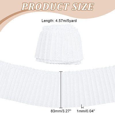 5 Yards Polyester Pleated Ribbon OCOR-FG0002-02A-1