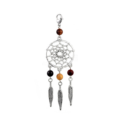 Tibetan Style Alloy Pendants X-HJEW-JM00392-1