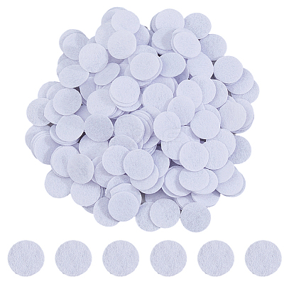 1000Pcs Flat Round Felt Fabric DIY-DC0003-89B-1