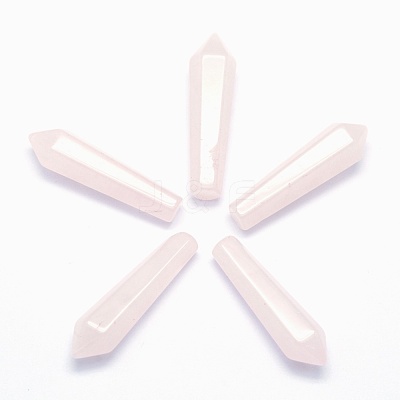 Natural Rose Quartz Pointed Beads G-E490-C12-1