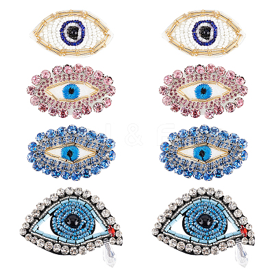 8Pcs 4 Style Handmade Ornament Accessories DIY-FG0003-58-1