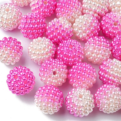 Imitation Pearl Acrylic Beads OACR-FS0001-32F-1