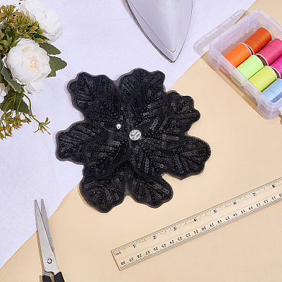 3D Polyester Embroider Thread Iron on/Sew On Patches PATC-WH0023-21A-1