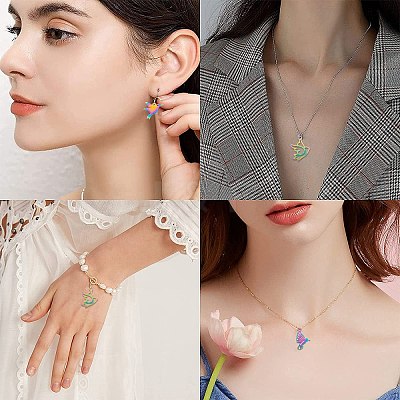 24Pcs 3 Style Ion Plating(IP) 201 Stainless Steel Pendants STAS-DC0001-79-1