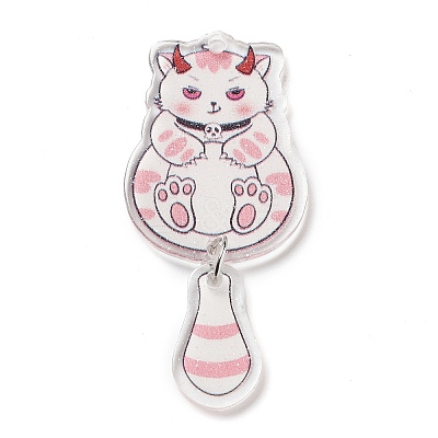 Acrylic Pendants OACR-R267-06B-1