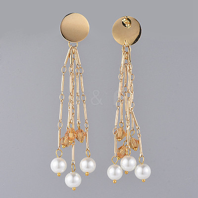 Long Tassel Earrings EJEW-JE03681-04-1