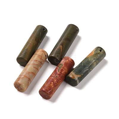 Natural Red Line Jasper Pendants G-K297-A08-1