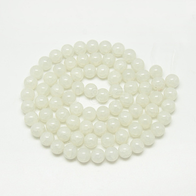 Baking Paint Crackle Glass Beads Strands X-DGLA-Q023-8mm-YS1-1