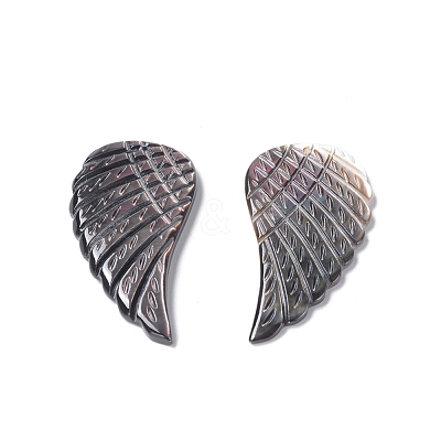 Natural Black Lip Shell Pendants SSHEL-L016-007A-1