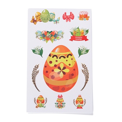 Easter Theme Paper Gift Tag Self-Adhesive Stickers DIY-K034-01A-1
