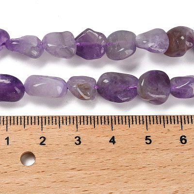 Natural Lavender Amethyst Beads Strands G-P497-01E-17-1