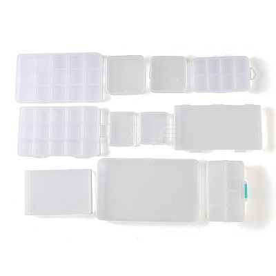 (Defective Closeout Sale: Scratched) Plastic Grid Bead Container Boxes CON-XCP0001-26-1