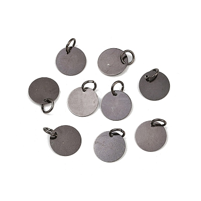 Brass Stamping Blank Tag Charms KK-C3050-B-NF-1