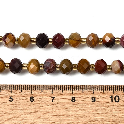Natural Mookaite Beads Strands G-D105-B04-1