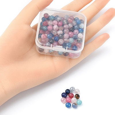 130Pcs Dyed Natural Multi-Color Agate Beads Strands G-YW0001-31-1