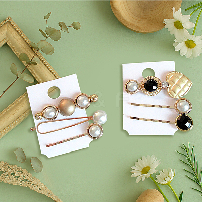 6Pcs 6 Styles Alloy Hair Bobbin Pins PHAR-HY0001-11-1