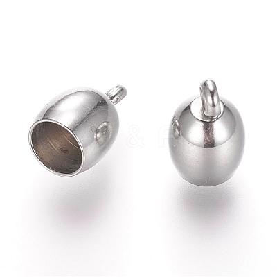 Tarnish Resistant 304 Stainless Steel Cord Ends STAS-P118-04-1