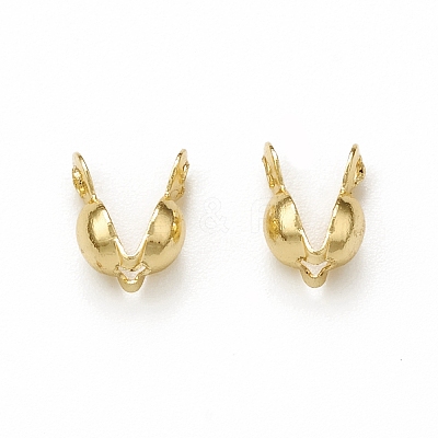 Brass Bead Tips X-KK-P228-03G-1