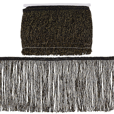 Polyester Tassel Lace Trim SRIB-WH0011-251A-01-1