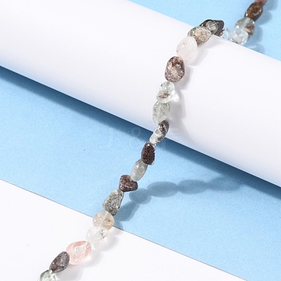 Natural Lodolite Quartz Beads Strands G-G018-66-1