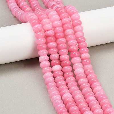 Dyed Natural White Jade Beads Strands G-G107-A28-01-1