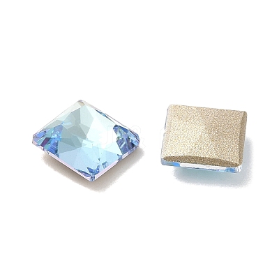 Glass Rhinestone Cabochons RGLA-P037-06B-D202-1
