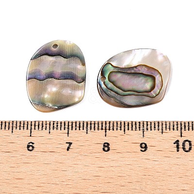 Natural Paua Shell Pendants SHEL-T020-11A-1