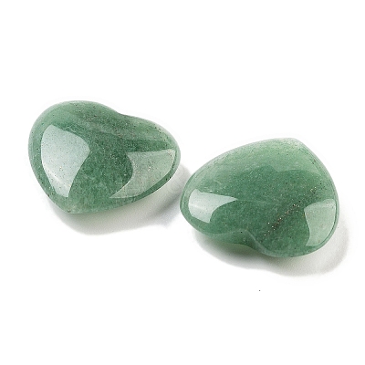 Heart Natural Green Aventurine Palm Stones G-C134-06A-15-1