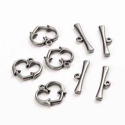 Tarnish Resistant 304 Stainless Steel Toggle Clasps STAS-D142-06A-P-1